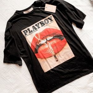 MissGuided BRAND NEW PLAYBOY Oversized T-Shirt